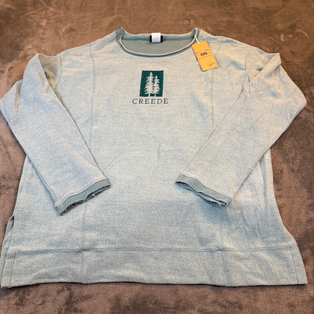Gear For Sports Outta Town Sweatshirt Womens Medium Blue Creede Graphic Pullover